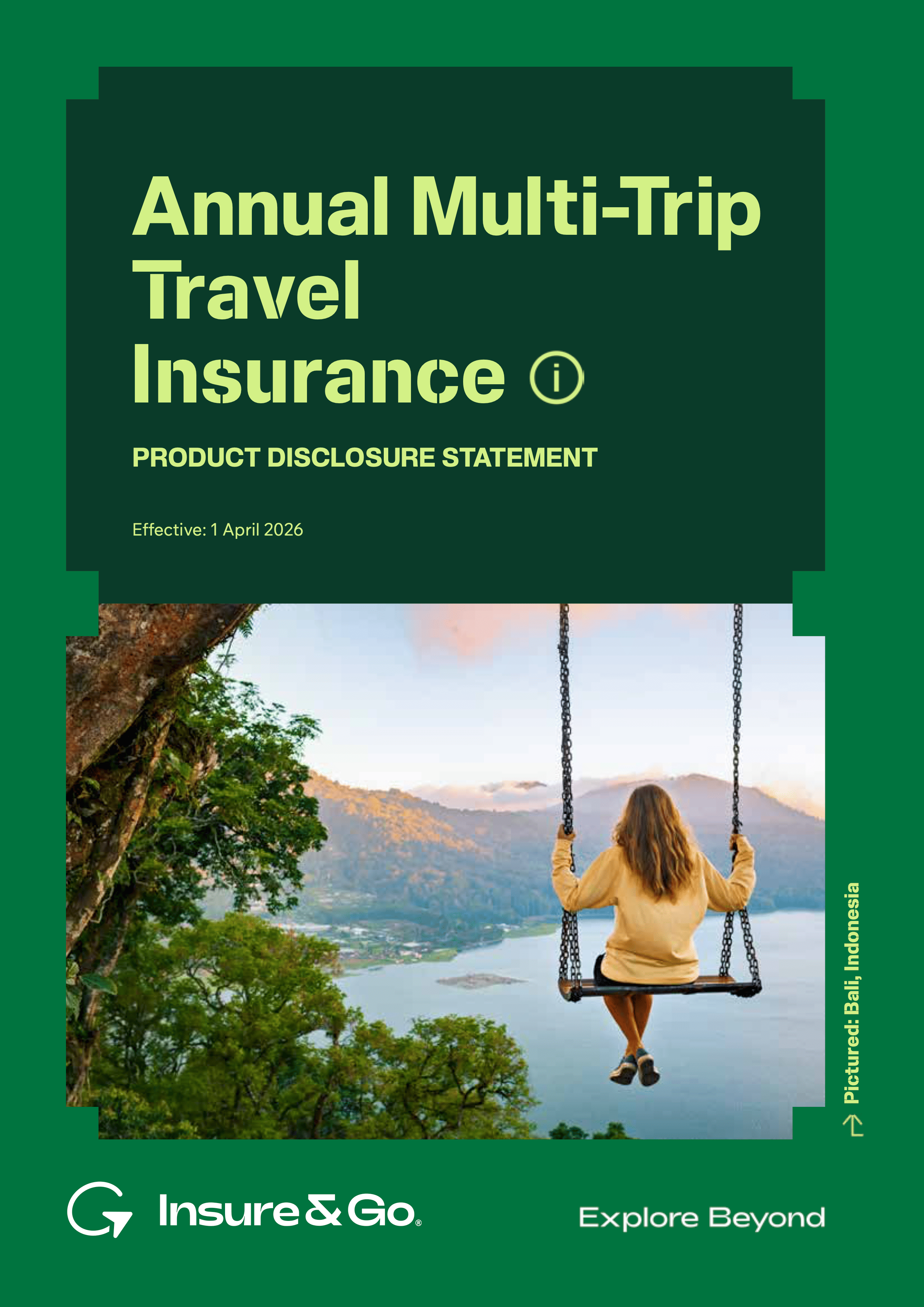 Annual Multi-Trip Travel Insurance PDS cover (20/01/2026)