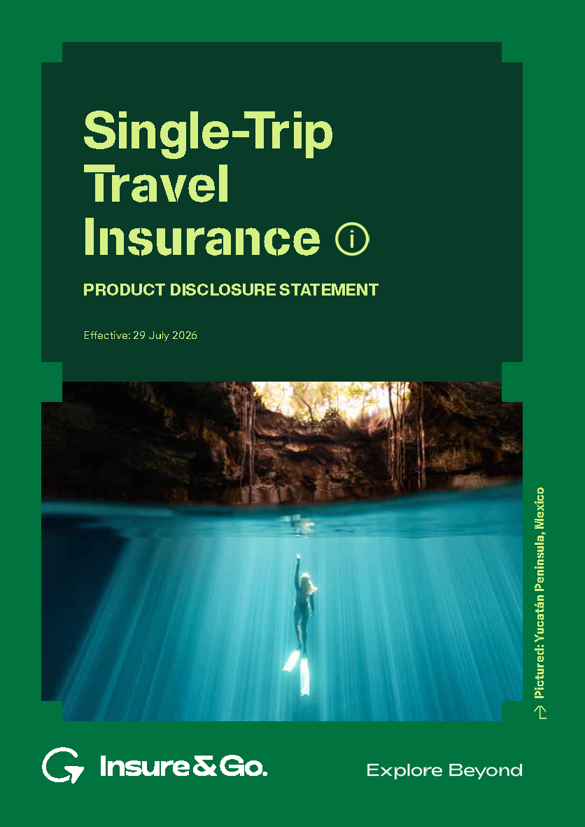 Single-Trip Travel Insurance PDS cover (29/07/2026)
